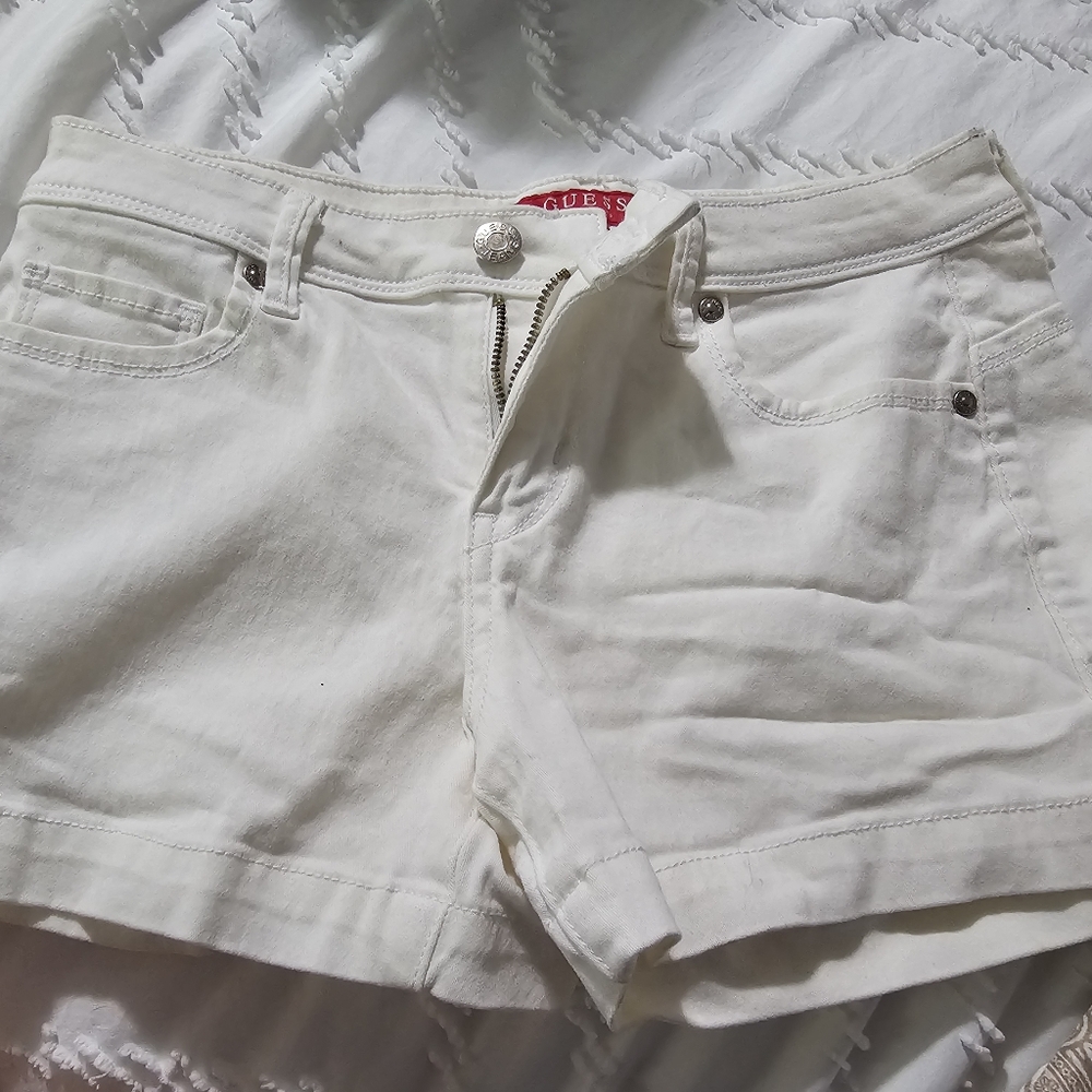Guess White Jean Shorts for Women